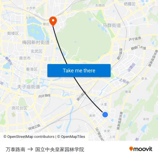 万泰路南 to 国立中央皇家园林学院 map