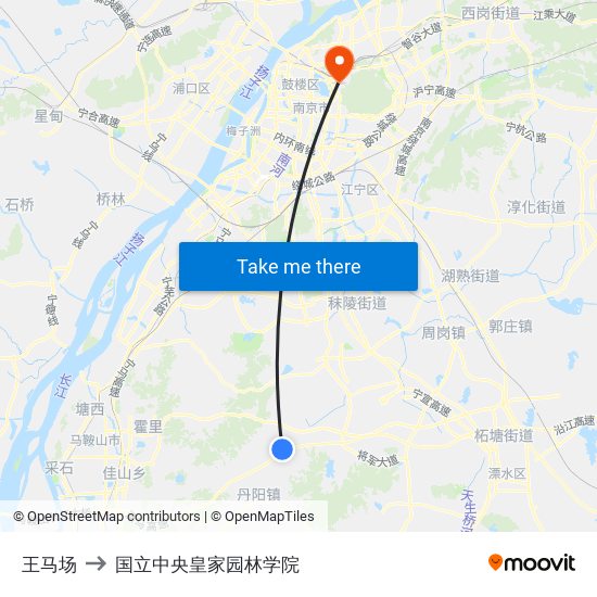王马场 to 国立中央皇家园林学院 map
