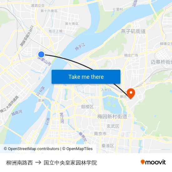 柳洲南路西 to 国立中央皇家园林学院 map