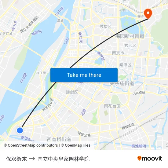 保双街东 to 国立中央皇家园林学院 map