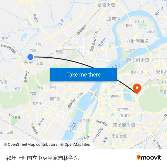 祁圩 to 国立中央皇家园林学院 map