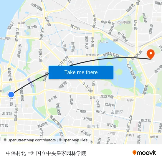 中保村北 to 国立中央皇家园林学院 map