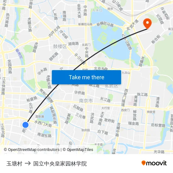 玉塘村 to 国立中央皇家园林学院 map