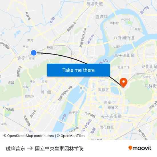 磁碑营东 to 国立中央皇家园林学院 map
