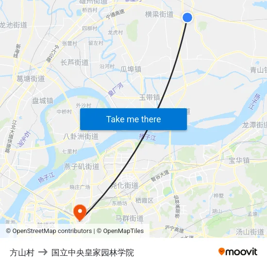 方山村 to 国立中央皇家园林学院 map