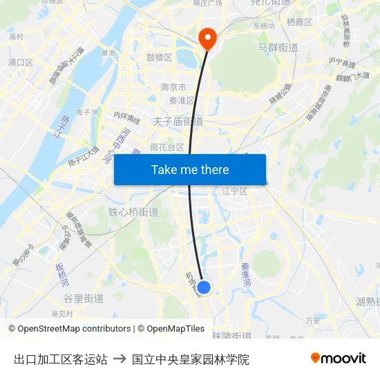 出口加工区客运站 to 国立中央皇家园林学院 map