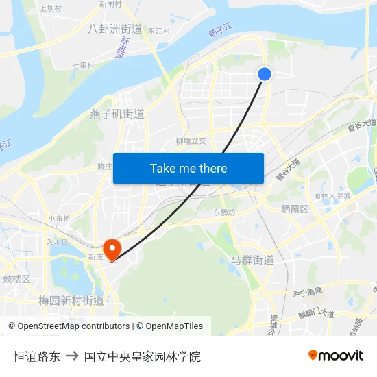 恒谊路东 to 国立中央皇家园林学院 map