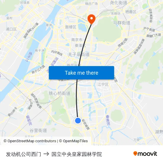发动机公司西门 to 国立中央皇家园林学院 map