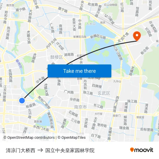 清凉门大桥西 to 国立中央皇家园林学院 map