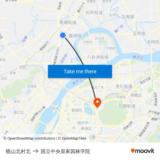 晓山北村北 to 国立中央皇家园林学院 map