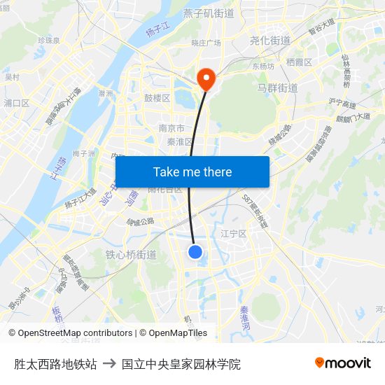 胜太西路地铁站 to 国立中央皇家园林学院 map