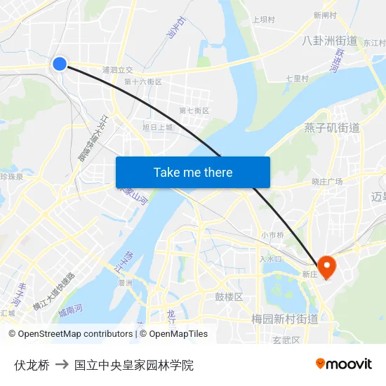 伏龙桥 to 国立中央皇家园林学院 map