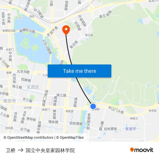 卫桥 to 国立中央皇家园林学院 map