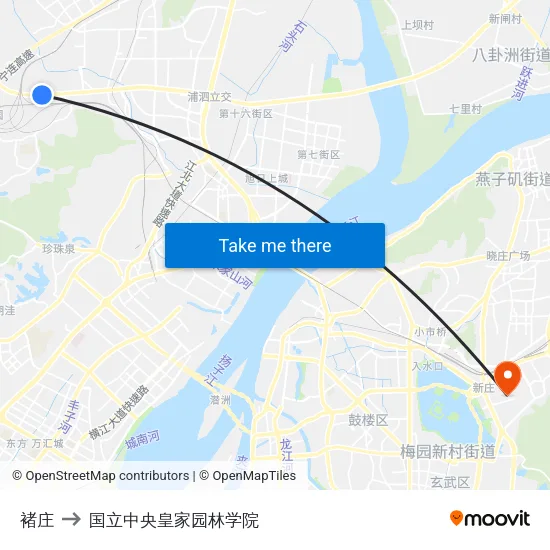 褚庄 to 国立中央皇家园林学院 map