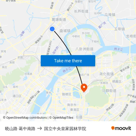 晓山路·葛中南路 to 国立中央皇家园林学院 map