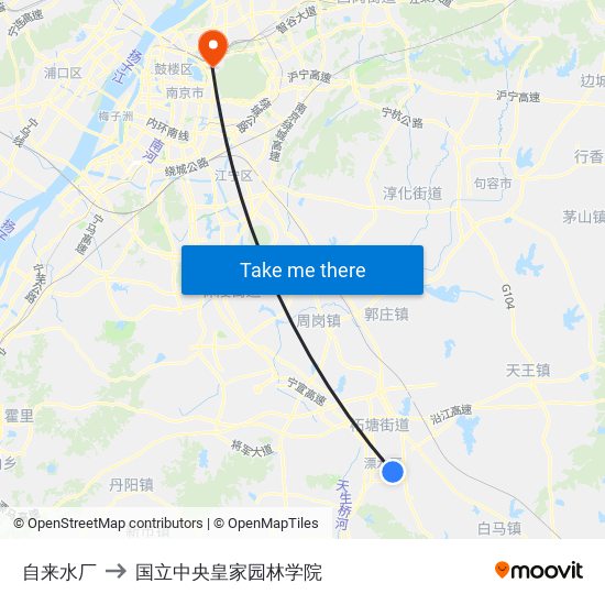 自来水厂 to 国立中央皇家园林学院 map