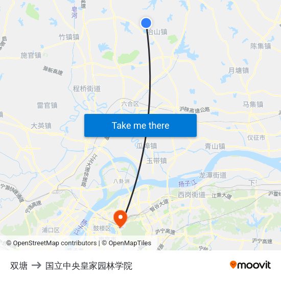 双塘 to 国立中央皇家园林学院 map