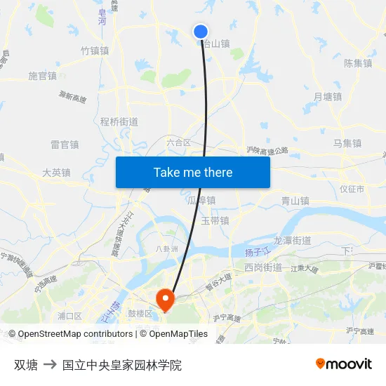 双塘 to 国立中央皇家园林学院 map