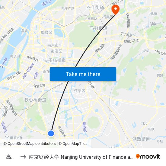 高厚街 to 南京财经大学 Nanjing University of Finance and Economics map