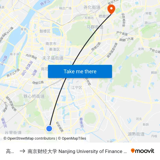 高厚街 to 南京财经大学 Nanjing University of Finance and Economics map
