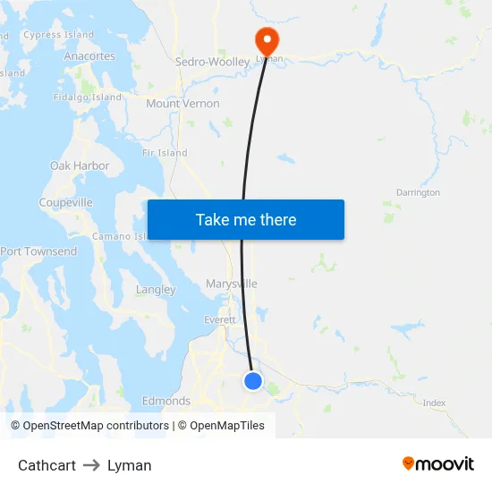 Cathcart to Lyman map