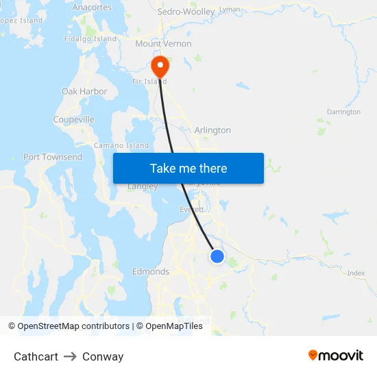 Cathcart to Conway map