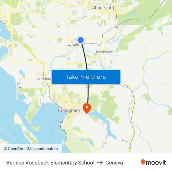 Bernice Vossbeck Elementary School to Geneva map