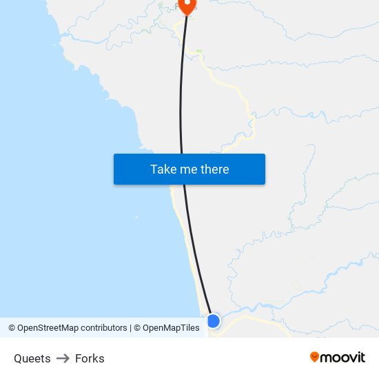 Queets to Forks map