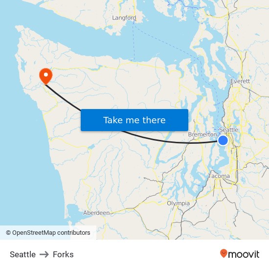 Seattle to Forks with public transportation