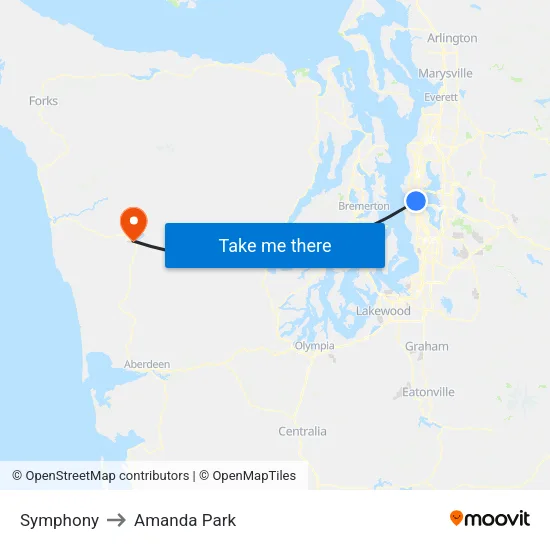 Symphony to Amanda Park map