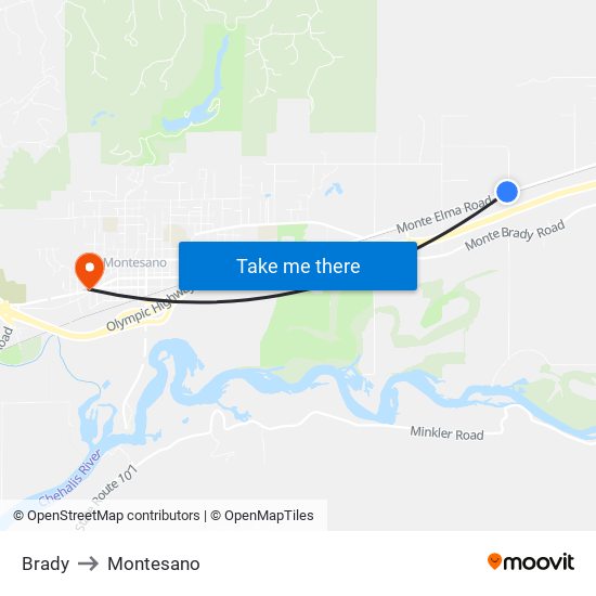 Brady to Montesano map