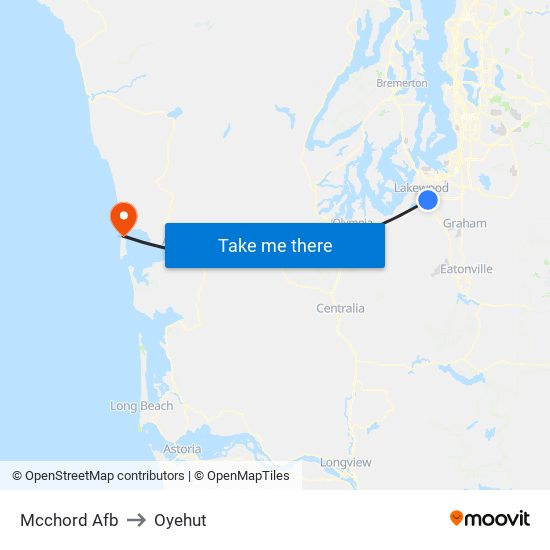 Mcchord Afb to Oyehut map