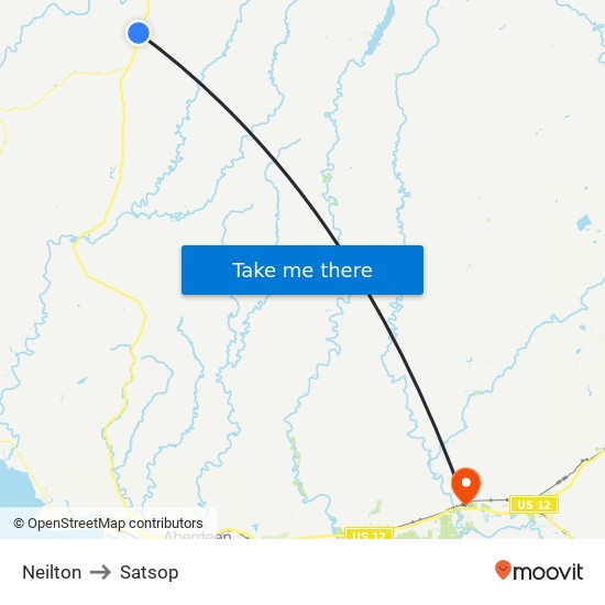 Neilton to Satsop map