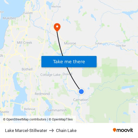 Lake Marcel-Stillwater to Chain Lake map