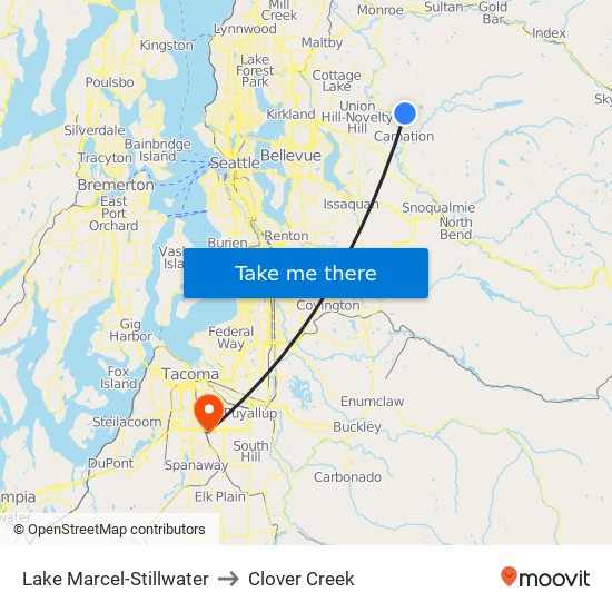 Lake Marcel-Stillwater to Clover Creek map