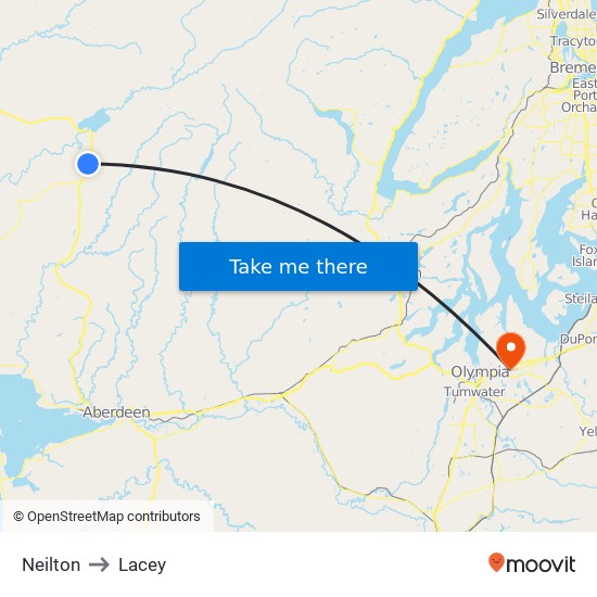 Neilton to Lacey map