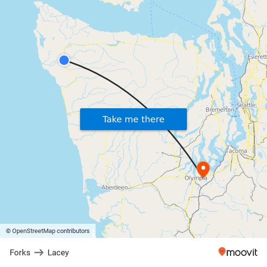 Forks to Lacey map