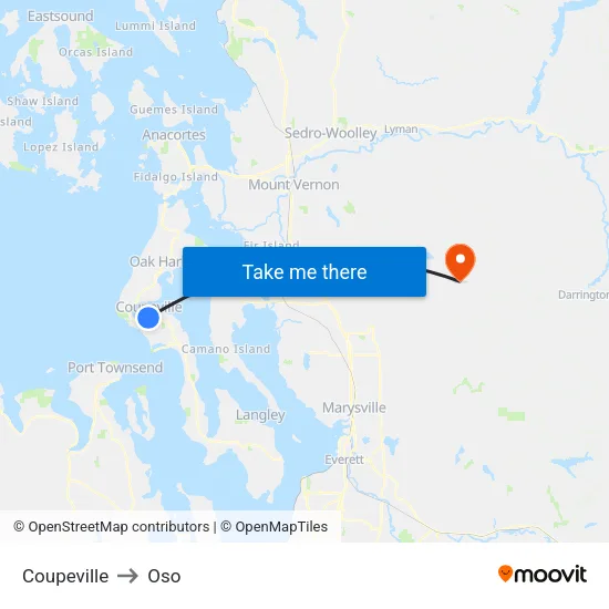 Coupeville to Oso map