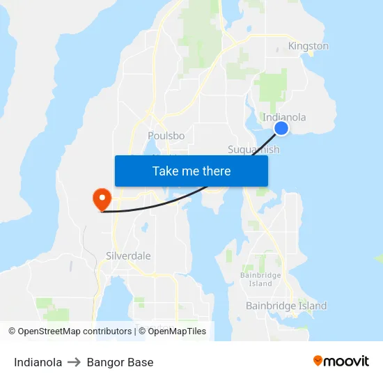 Indianola to Bangor Base map
