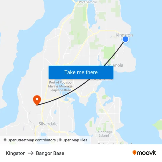 Kingston to Bangor Base map