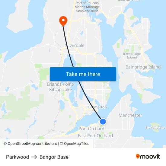 Parkwood to Bangor Base map