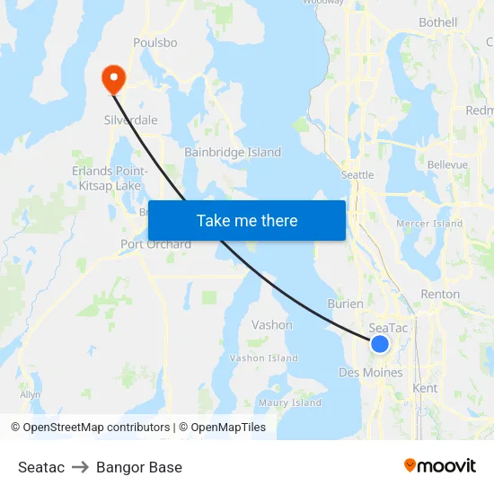 Seatac to Bangor Base map