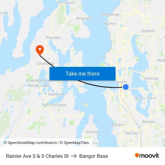 Rainier Ave S & S Charles St to Bangor Base map