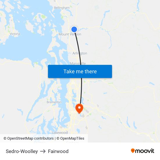 Sedro-Woolley to Fairwood map