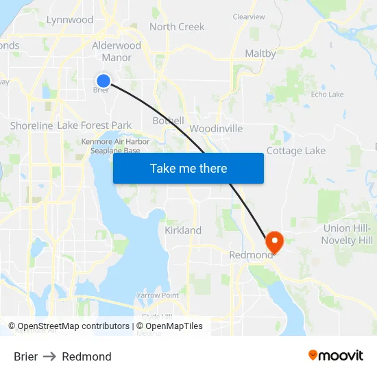 Brier to Redmond map