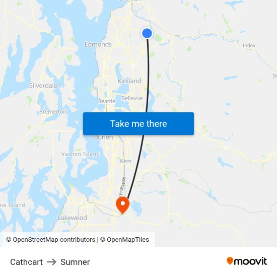 Cathcart to Sumner map