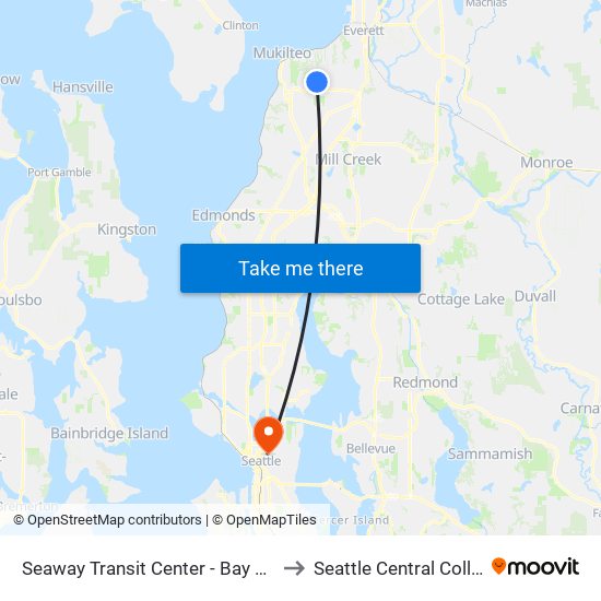Seaway Transit Center - Bay 8 - SB to Seattle Central College map