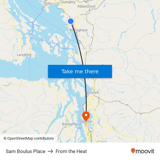 Sam Boulus Place to From the Heat map