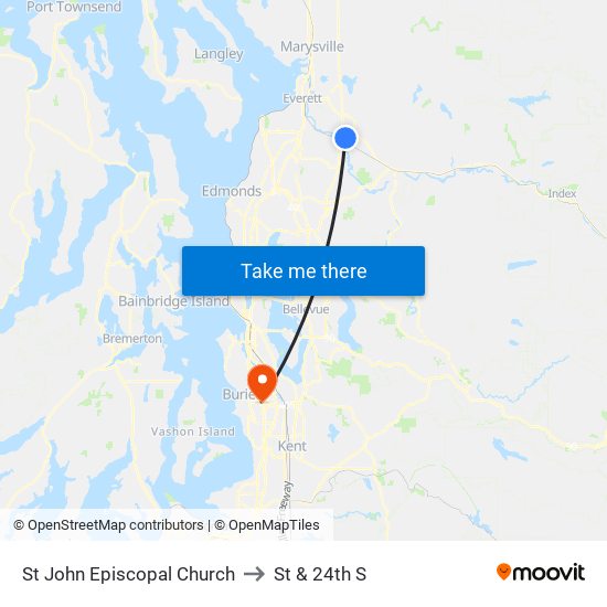 St John Episcopal Church to St & 24th S map