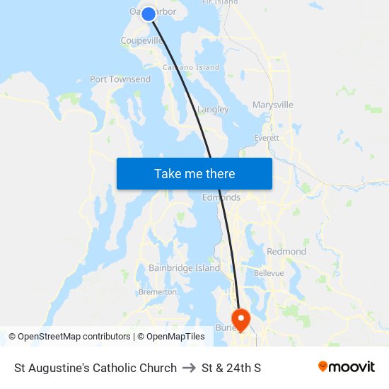 St Augustine's Catholic Church to St & 24th S map